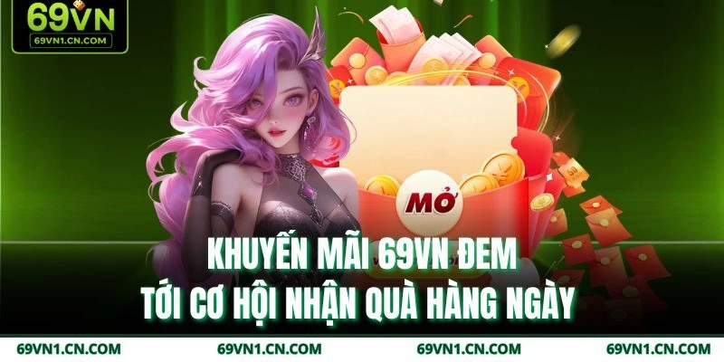 Khuyến mãi 69VN đem tới cơ hội nhận quà hàng ngày  Khuyến mãi 69VN đem tới cơ hội nhận quà hàng ngày