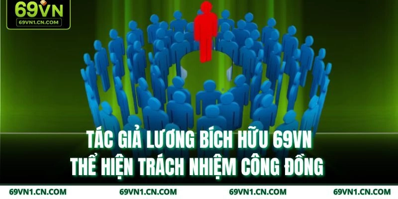 Tác giả Lương Bích Hữu 69VN thể hiện trách nhiệm công đồng  Tác giả Lương Bích Hữu 69VN thể hiện trách nhiệm công đồng